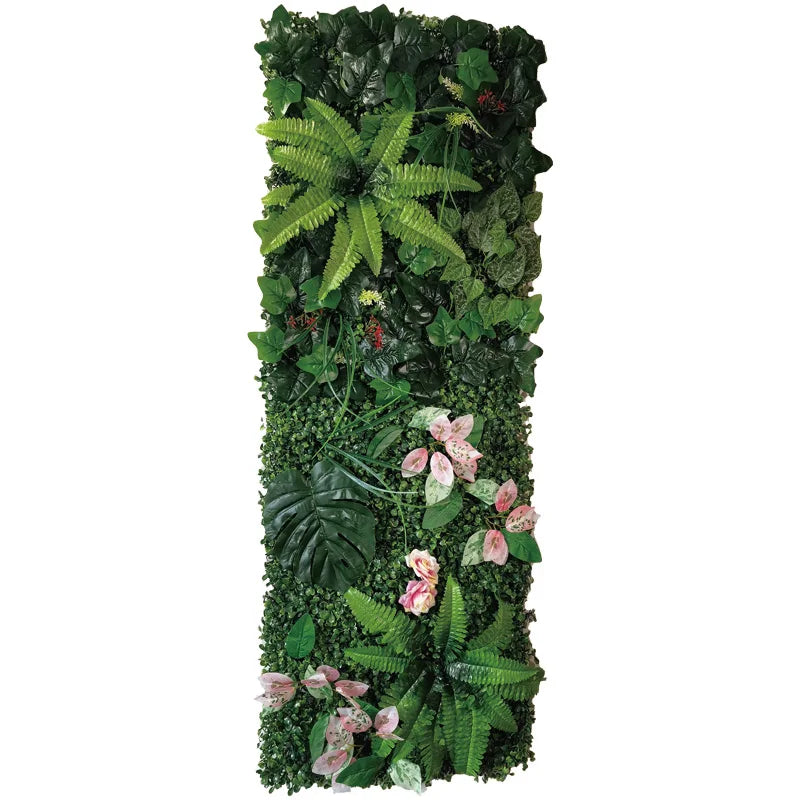 plantes artificielles murales vertes feuilles diverses moderne extérieur accrochables branches fleurs