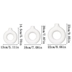 vases decoratifs blancs noirs modernes minimalistes rond simples