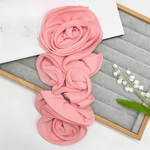 accessoire décoration mode fleur roses relief orange rose blanc rouge moderne élégant polyester