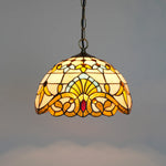 Lampe suspendue Art Nouveau verre coloré floral chambre cuisine restaurant