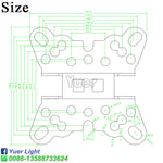 crochet plié aluminium fixe projecteur tête mobile clips 45 60mm porte 200kg noir industrielle