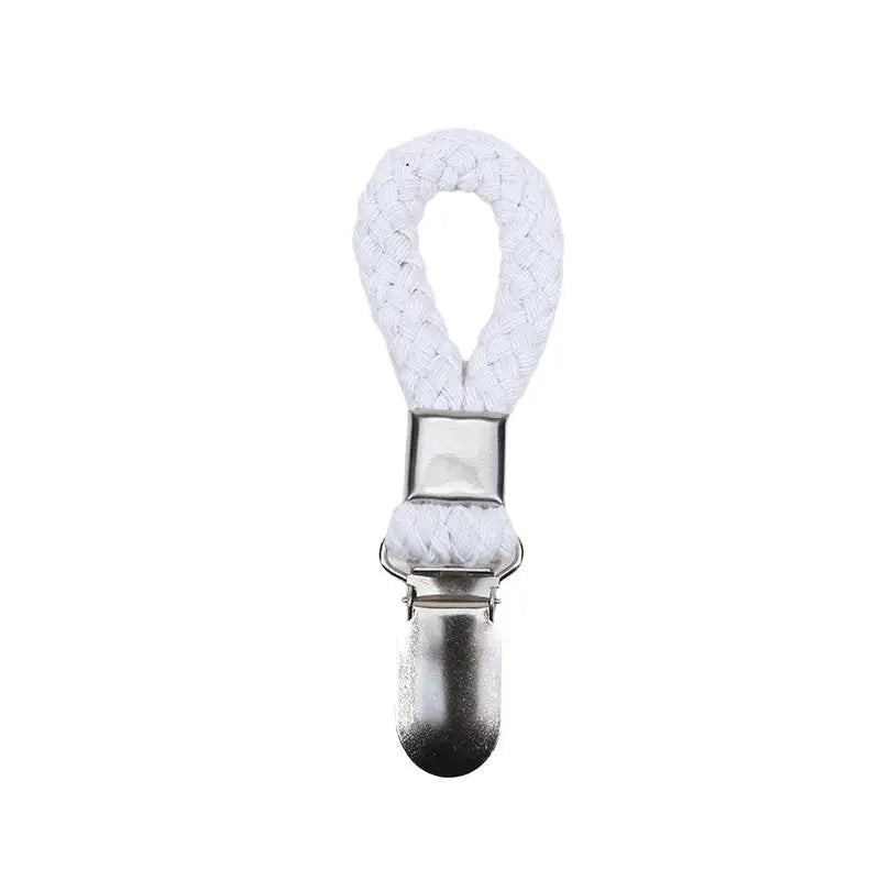 pinces serviettes corde tressée moderne couleur beige noir blanc rouge vert clips magnétiques salle