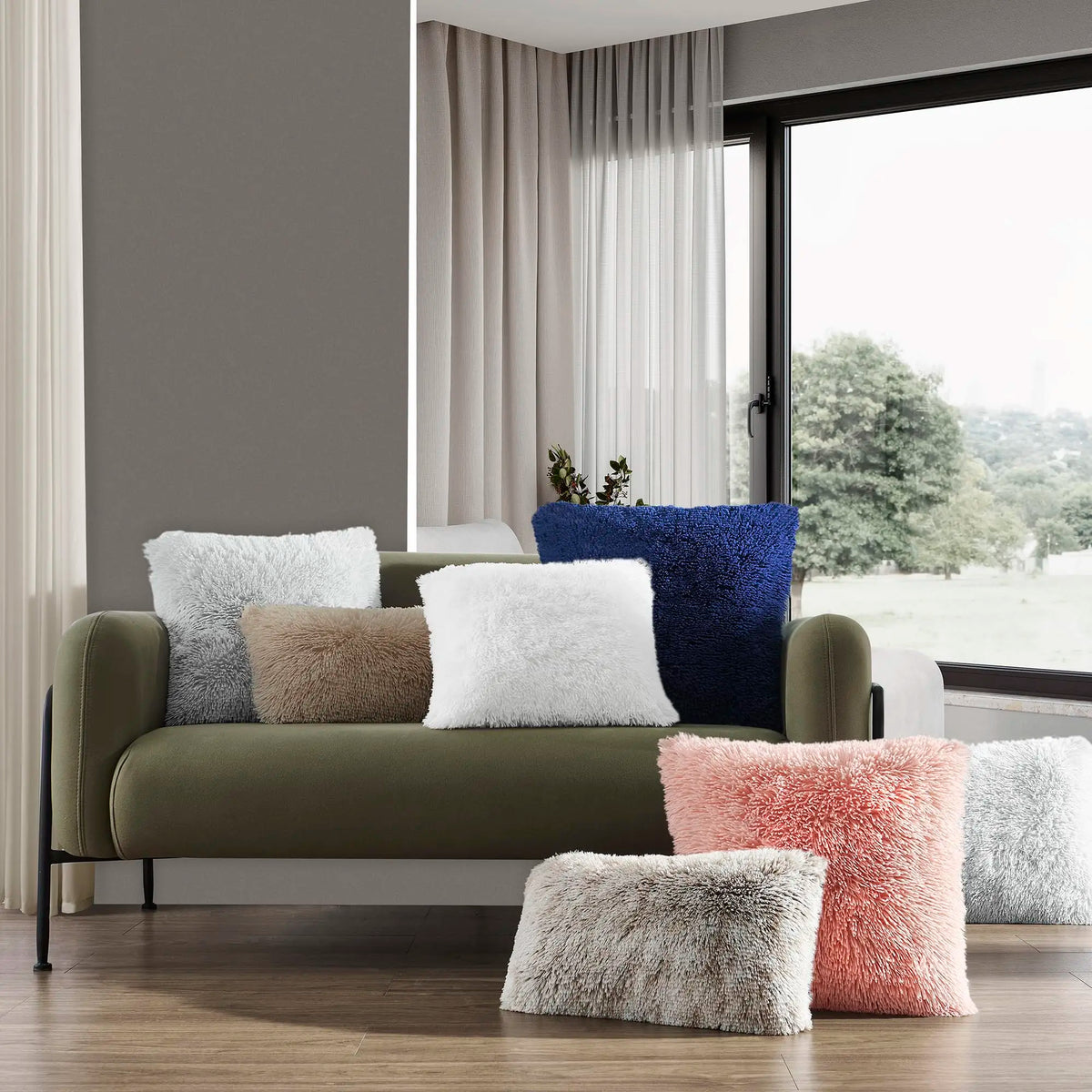 taies d'oreiller blanches modernes non toxiques 100% polyester 18x18 pouces pack fixés respectueux environnement