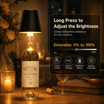 lampe led rechargeable rgb portable veilleuse moderne élégante noir transparent tactile