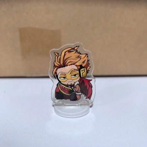 porte clés figurines acryliques transparentes personnages animés cartoon support rond my hero academia