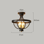 lampe suspendue industrielle noir doré structure métallique circulaire chambre salon étude
