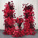 arche decorative fleurs artificielles rouge bordeaux decoration maison event anniversaire mariageintérieur classic