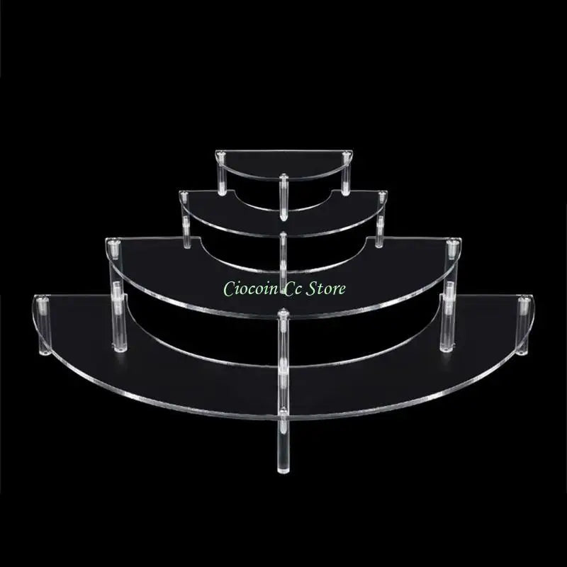 présentation transparente moderne support bijoux transparent sans motif grille tailles