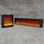 Cheminée électronique flamme simulée intérieur