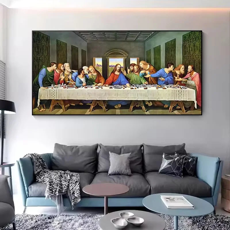 tableau toile historique personnage renaissance sans cadre multicolore 50x150cm 20x40cm 30x60cm 40x80cm
