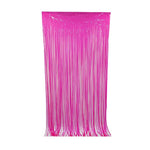 rideau festif franges lumineuses couleurs fluo jaune vert rose festive decoration anniversaire neon retro