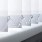 plaque plastique poids lamelles store vertical accessoire remplacement blanc moderne minimaliste extérieure