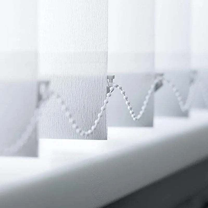 plaque plastique poids lamelles store vertical accessoire remplacement blanc moderne minimaliste extérieure