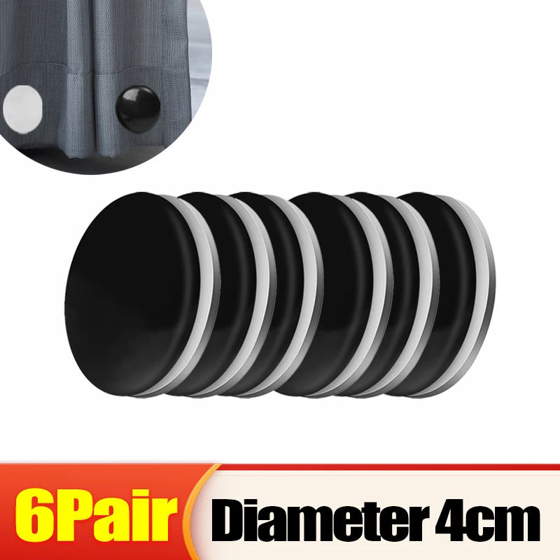 poids magnétiques rideau douche blanc noir ronds lisses adhésifs modernes 10 paires