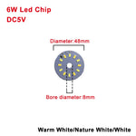 plaque led 5w 6w 10w 30w bleu blanc moderne diodes smd 5730 câble usb