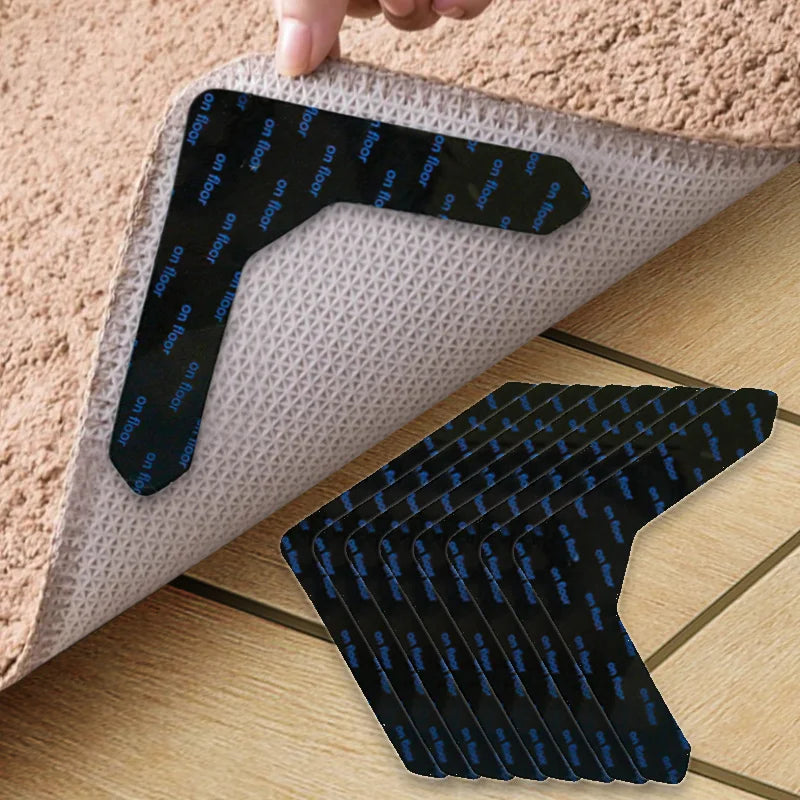 tapis sol moderne stickers adhésifs double face antidérapante caoutchouc respectueux environnement noir beige