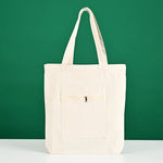 sac main polyestère noir blanc fermeture éclair poches détachable décontracté casual