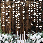 guirlande suspendue coeurs brillants mariage saint valentin rose rouge or blanc festive