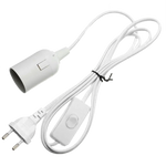 support ampoule e27 noir commutateur câble prise eu moderne sans fixation certification