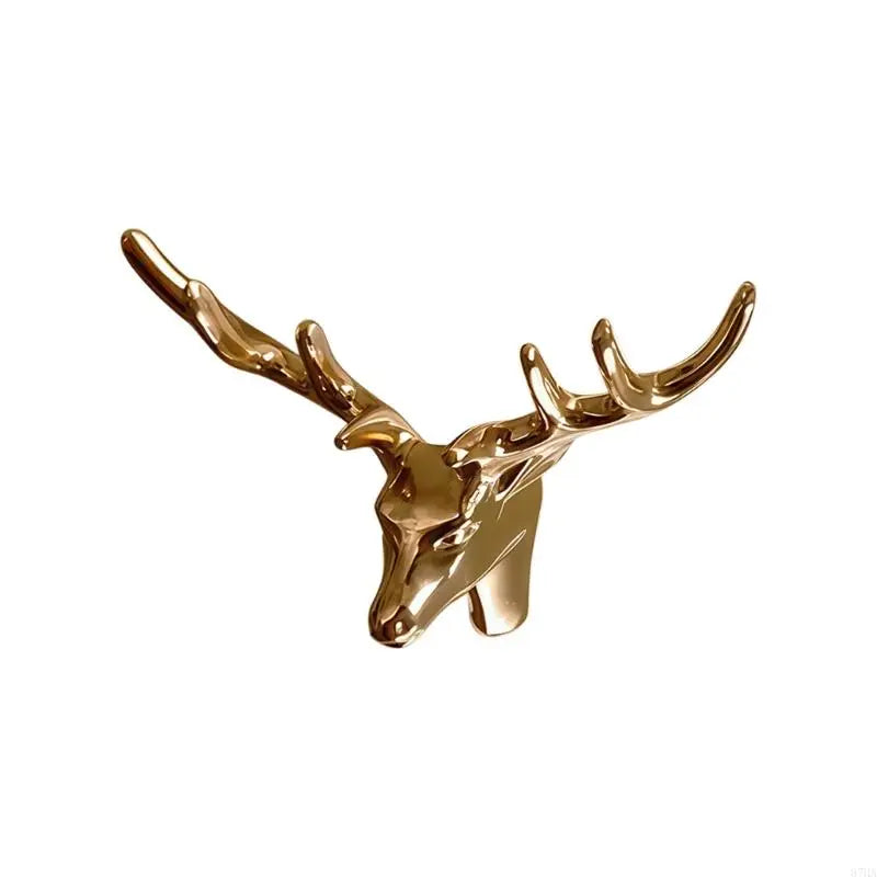 accessoires fenêtre agrafes dorées papillon libellule oiseau renne artisanal élégant métal