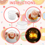 support gâteaux transparent moderne exposition pâtisserie anniversaire mariage décoration table respectueux environnement couvertures motifs