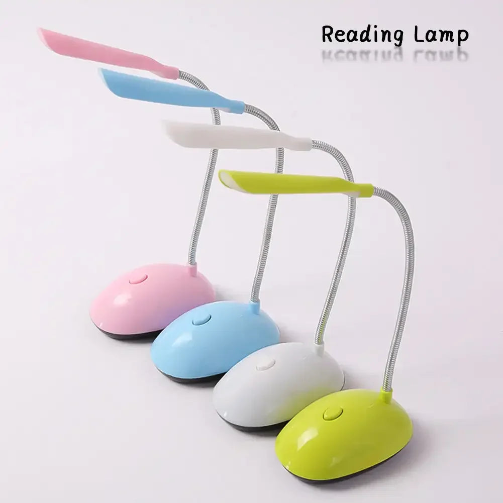 lampe led flexible interrupteur pliable moderne étudiante enfant blanc vert rose bleu