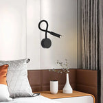 Lampe murale de lecture noire ajustable pour bureau ou chevet