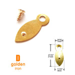 clips métalliques vis clips argent doré moderne fonctionnels fixations vis rond métal