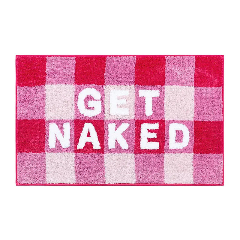 tapis bain antidérapant lettres relief moderne couleur noire blanche bleue rouge jaune rose