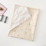 couverture bébé imprimée animaux mignons moderne beige vert rose douce