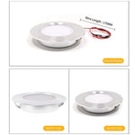 spots led noir blanc argent adhésifs modernes 68mm 14mm 55 60mm 12v 2700 6500k