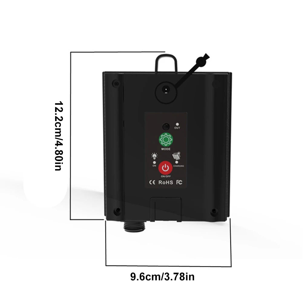 panneau solaire noir texturé moderne piquet câble usb télécommande bricolage led