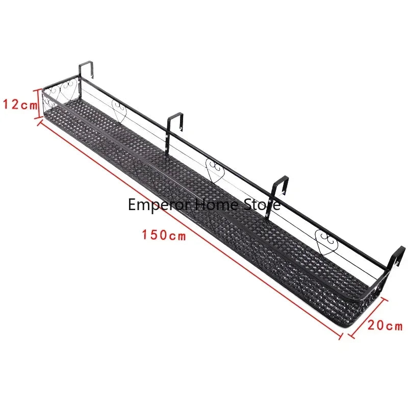 étagère murale noire moderne grille florale clips suspension plante pot assemblage économique
