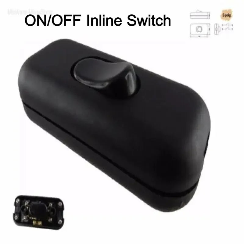 commutateur bascule noir moderne interrupteur pression vis fixation câble électrique opacité plastique