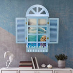 cadre mural décoration fenêtre classique vintage brun rose bleu blanc lisse sans motif opacité