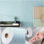 papier peint auto adhésif texture lin blanc moderne mur salon chambre rénovation pvc