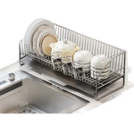 égouttoir vaisselle acier inoxydable moderne assiettes tasses cuillères couverts support cuisine respectueux environnement multifonctionnel