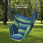 hamac suspendu moderne bleu blanc rouge khaki vert rayures horizontales confortable oreillerextérieur