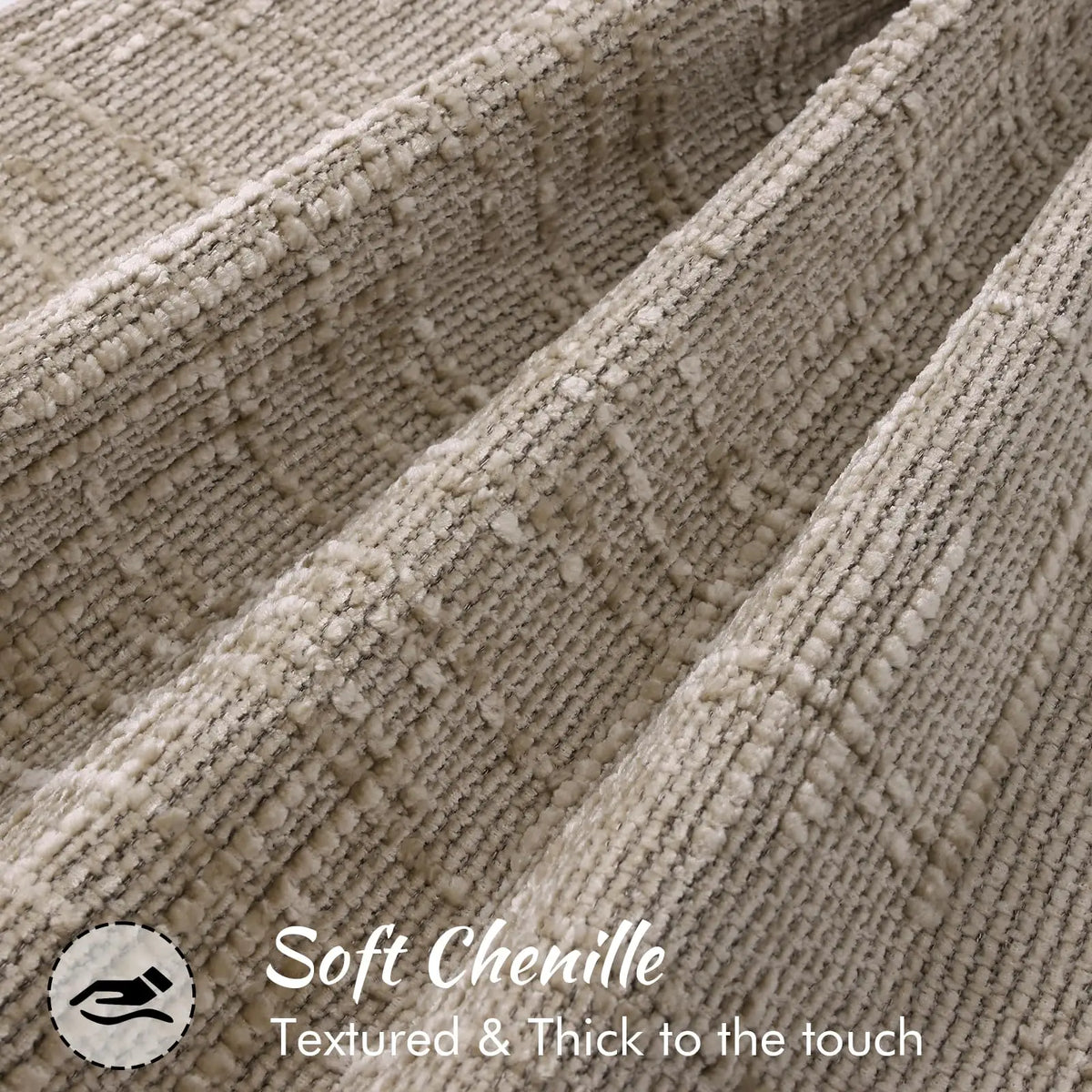 housses coussins polyester géométriques beige élégants non toxiques respectueux environnement adhésifs maison