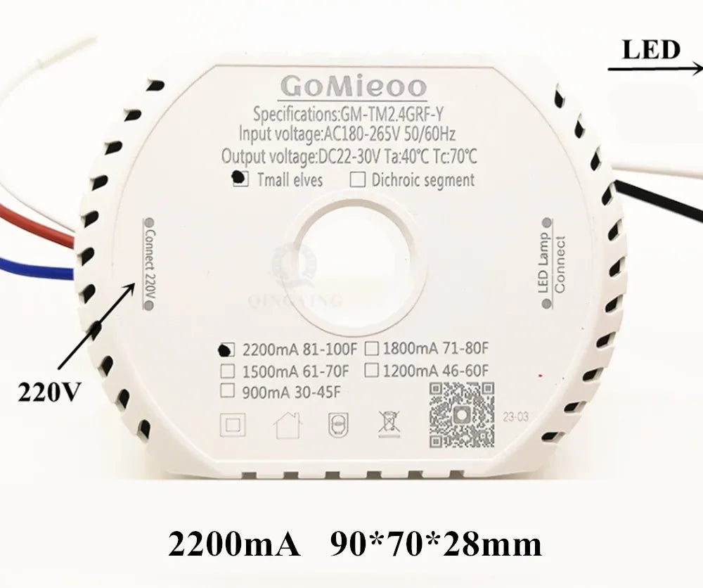 pilote led tension constante 24v 30v 240v ac blanc moderne driver perforations suspension led