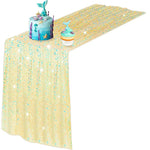 nappe table paillette scintillante sirène fête anniversaire baby shower violet rose festive