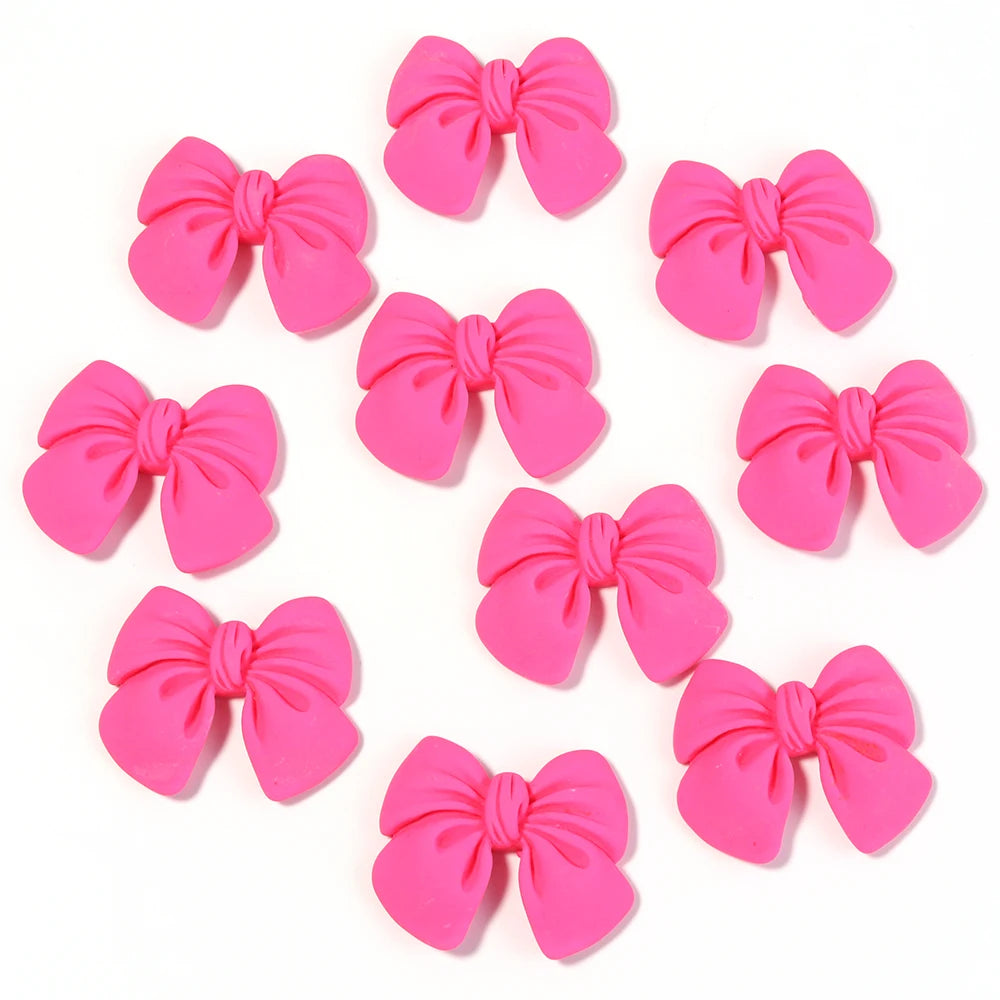 figurines kawaii rubans noues couleur diverse scrapbooking artisanat décoration moderne enfants clips