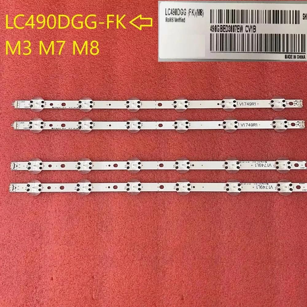 bandes led blanc adhésives éclairage écran lcd moderne 50cm 7cm bandes connecteurs