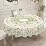nappes imperméables fleur printemps motifs papillons tables extérieures fêtes mariages decoration verte