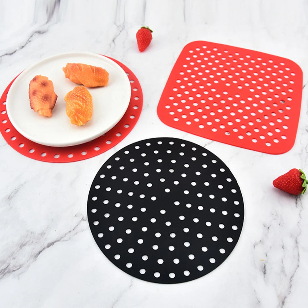 grilles cuisson silicone points blancs moderne rouge noir antiadhésive grande petite taille