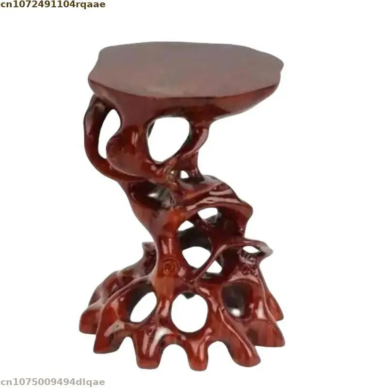 supports décoratifs bois sculpté vintage plantes pot fleur table miniature bases asiatique chinois retro