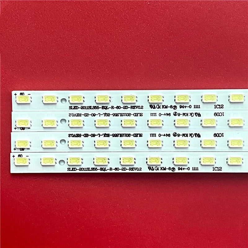 barrette led rétroéclairage écran 60 leds blanc jaune connecteurs industriels 3v