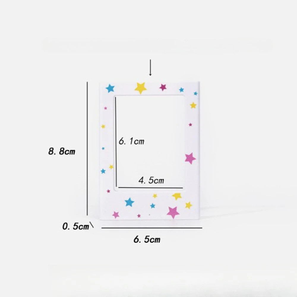 cadres photo aimants couleurs modernes étoiles coeurs triangles transparents photo frame porte portrait minimalist