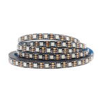 ruban led noir bleu multicolore ws2812b ip65 ip30 adhésif addressable 30leds 60leds modernes