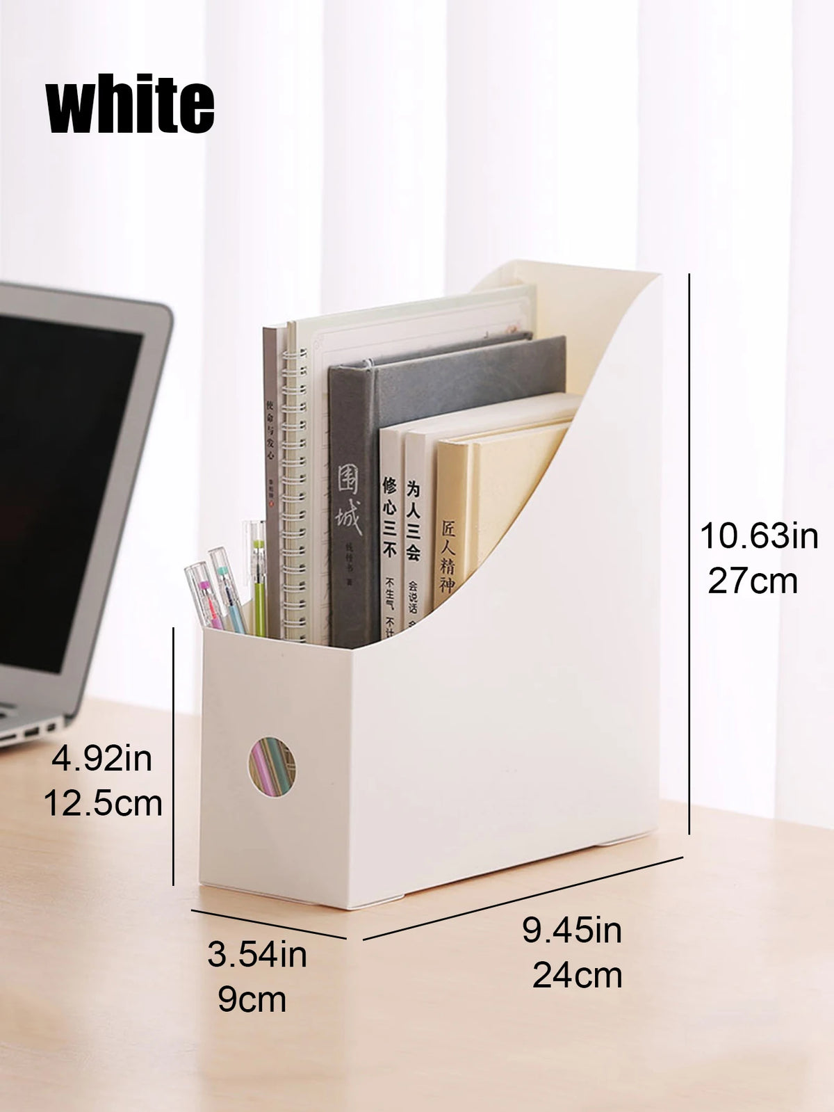organisateur livres documents plateau plastique couleur beige noir minimaliste modernes snap fit